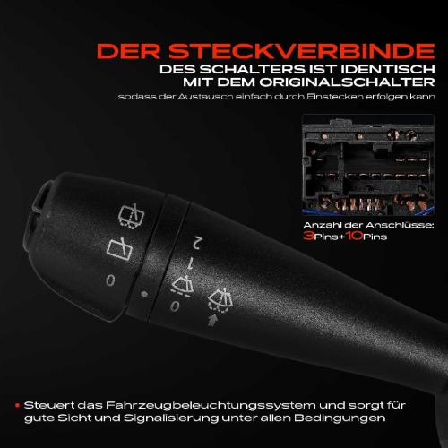1x Kombischalter Lenkstockschalter für Renault Clio IV BH Twingo III BCA Bild 1x Kombischalter Lenkstockschalter für Renault Clio IV BH Twingo III BCA