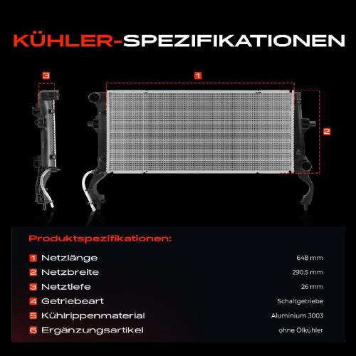 Frankberg 1x Kühler Wasserkühler Motorkühler für Hyundai i30 1.4 T-GDi Bj ab 2016 Bild Frankberg 1x Kühler Wasserkühler Motorkühler für Hyundai i30 1.4 T-GDi Bj ab 2016