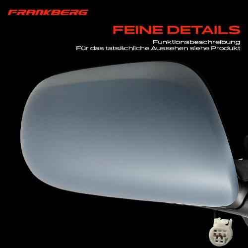 Frankberg 1x Außenspiegel Rechts für Toyota Yaris P9 1.0L 1.3L 1.8L 2006-2011 Bild Frankberg 1x Außenspiegel Rechts für Toyota Yaris P9 1.0L 1.3L 1.8L 2006-2011