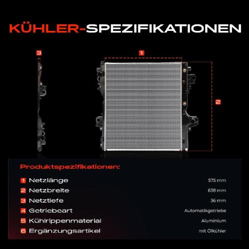 1x Kühler Wasserkühler Motorkühler für Toyota Land Cruiser Prado J15 2.8L Bj ab 2015 Bild 1x Kühler Wasserkühler Motorkühler für Toyota Land Cruiser Prado J15 2.8L Bj ab 2015