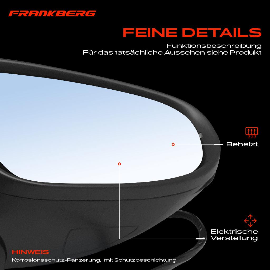 1x Außenspiegel Rechts für VW Golf VI 5K1 1.2L 1.4L 1.6L 1.8L 2.0L 2.5L 2008-2013