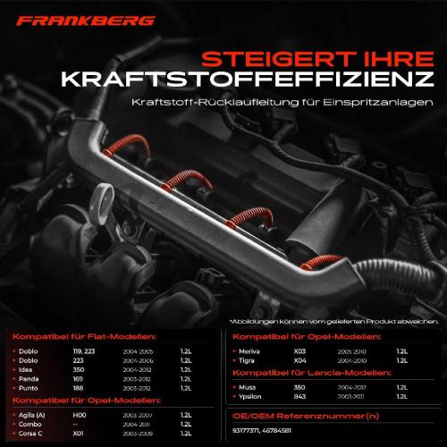 1x Leckkraftstoff für Fiat Panda Punto Opel Agila (A) Combo Meriva Lancia Musa Bild 1x Leckkraftstoff für Fiat Panda Punto Opel Agila (A) Combo Meriva Lancia Musa