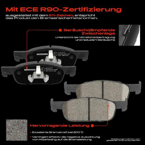 4x Bremsbeläge Vorderachse für Renault Clio IV Grandtour Kasten/Schrägheck I Kombi Twingo III Bild 4x Bremsbeläge Vorderachse für Renault Clio IV Grandtour Kasten/Schrägheck I Kombi Twingo III