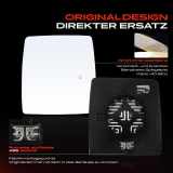 1x Spiegelglas Außenspiegel rechts für Opel Combo Tour Combo Kasten/MPV Corsa C Kasten/Schrägheck