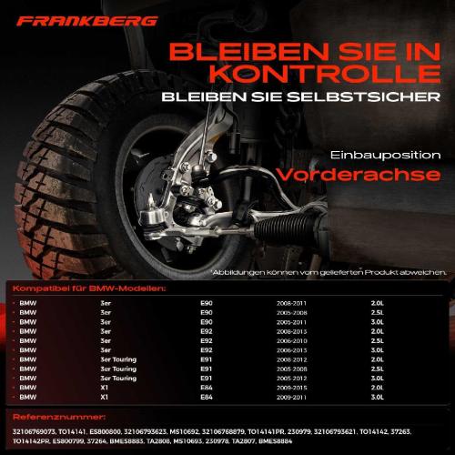 1x Querlenker Satz Vorderachse für BMW 3er Coupe Touring E90 E92 E91 E84 2.0L 3.0L 2.5L 2005-2015 Bild 1x Querlenker Satz Vorderachse für BMW 3er Coupe Touring E90 E92 E91 E84 2.0L 3.0L 2.5L 2005-2015