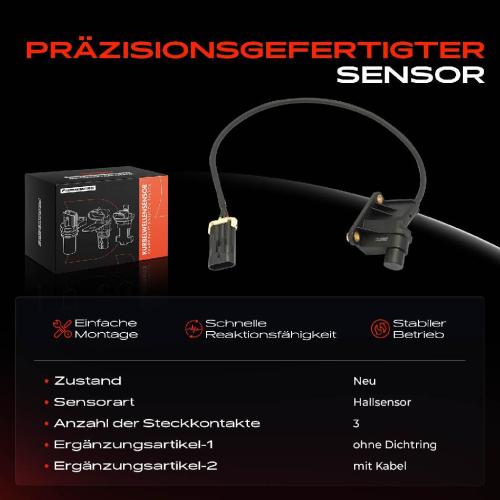 1x Nockenwellenposition Sensor für Opel Astra F 56 53 B T92 T98 F08 Corsa B Tigra Vectra B Bild 1x Nockenwellenposition Sensor für Opel Astra F 56 53 B T92 T98 F08 Corsa B Tigra Vectra B
