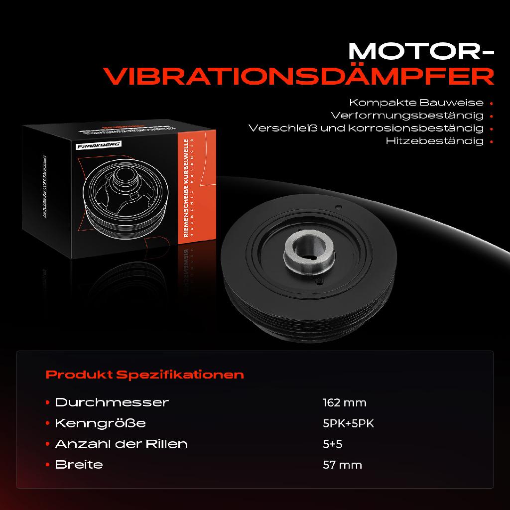 1x Riemenscheibe Kurbelwelle für Toyota Avensis T22 RAV 4 II A2 1999-2006 2.0L