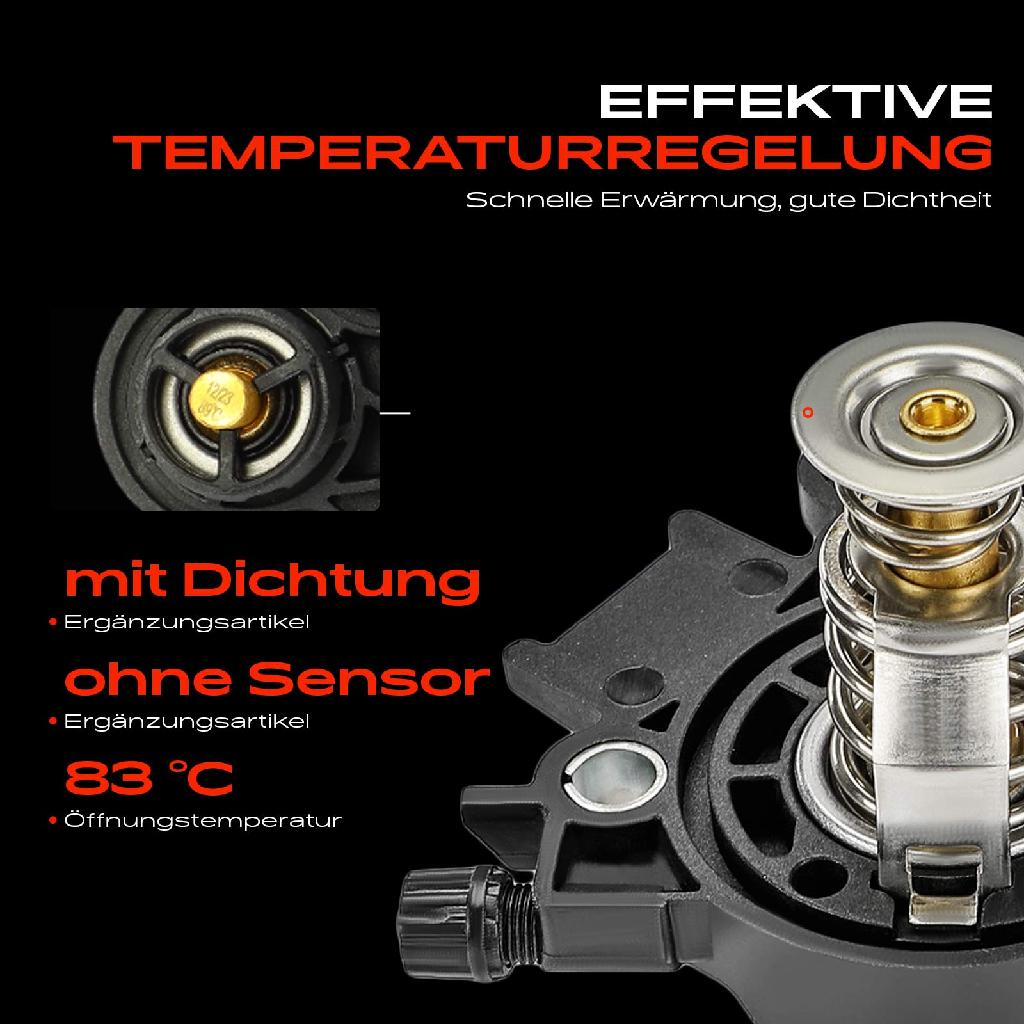 1x Thermostat Kühlmittel für Peugeot 208 I Citroën C3 II C-Elysee DD DS DS3