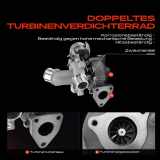 1x Abgasturbolader für Toyota Corolla E12 Corolla Kombi Corolla Stufenheck 1.4L 2004-2007