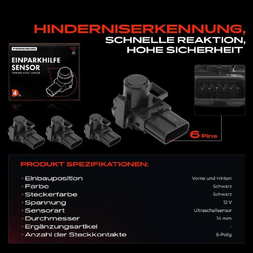 4x Parksensor PDC Sensor Vorne und Hinten für Lexus RX 350 450h Toyota Camry Aurion Bild 4x Parksensor PDC Sensor Vorne und Hinten für Lexus RX 350 450h Toyota Camry Aurion