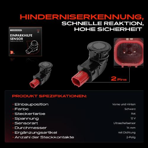 2x Parksensor PDC Sensor Vorne und Hinten für Honda CR-V 3 RE 2006-2012 Bild 2x Parksensor PDC Sensor Vorne und Hinten für Honda CR-V 3 RE 2006-2012