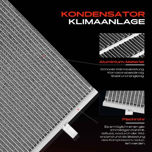 Frankberg 1x Kondensator Klimaanlage für Volvo C30 S40 II 544 V50 545 MW 1.6L 1.8L Bild Frankberg 1x Kondensator Klimaanlage für Volvo C30 S40 II 544 V50 545 MW 1.6L 1.8L