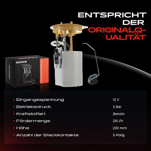 Frankberg 1x Kraftstoffpumpe für VW CC 358 Passat 362 Passat Alltrack 365 Passat CC 357 Passat Variant 365 Bild Frankberg 1x Kraftstoffpumpe für VW CC 358 Passat 362 Passat Alltrack 365 Passat CC 357 Passat Variant 365