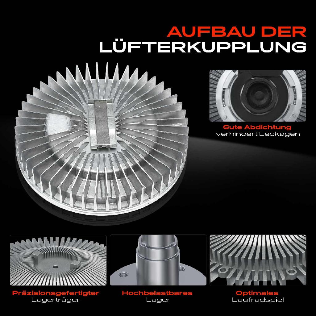 1x Lüfterkupplung Kühlerlüfte für Mazda B-Serie UF UN 2.5L 1996-2006