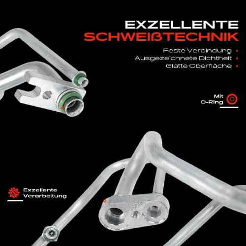 1x Hochdruckleitung Niederdruckleitung Klimaanlage für Opel Corsa E Kasten/Schrägheck X15 Bild 1x Hochdruckleitung Niederdruckleitung Klimaanlage für Opel Corsa E Kasten/Schrägheck X15