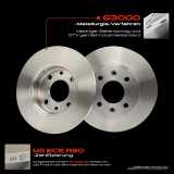 2x Bremsscheiben Vorderachse für Renault Rapid Kasten/MPV Super 5 Twingo I 1985-1998