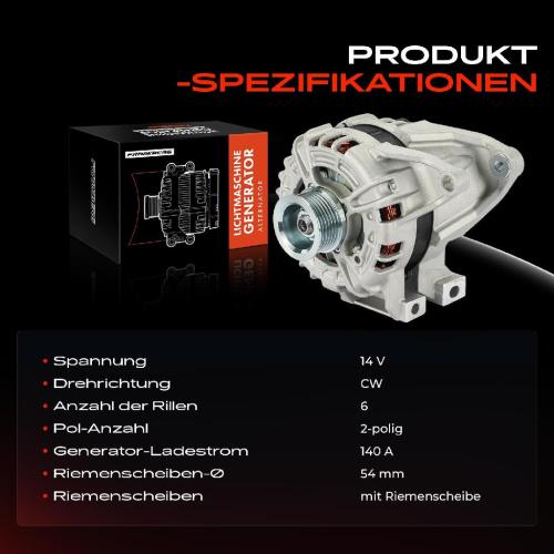 Frankberg 1x Lichtmaschine Generator für Opel Antara Cascada Insignia A Country Tourer Bild Frankberg 1x Lichtmaschine Generator für Opel Antara Cascada Insignia A Country Tourer