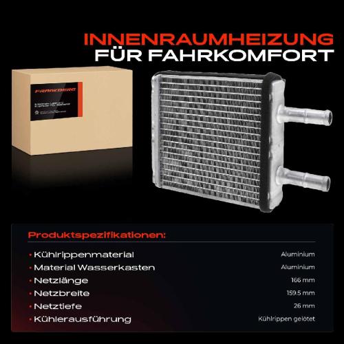 1x Wärmetauscher Innenraumheizung für Hyundai Getz TB 1.1L-1.6L Bild 1x Wärmetauscher Innenraumheizung für Hyundai Getz TB 1.1L-1.6L