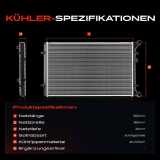 1x Kühler Wasserkühler Motorkühler für VW Golf IV Bora 1J Audi A3 TT Seat Skoda