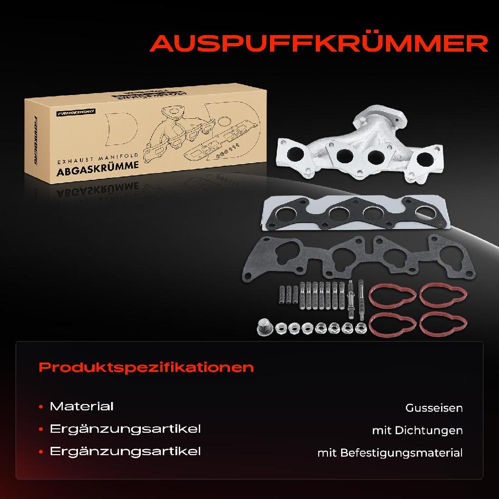 1x Abgaskrümmer Auspuff Krümmer für Renault Clio II Kangoo Megane I
