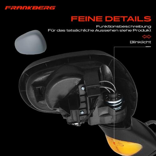 Frankberg 1x Außenspiegel Rechts für Renault Modus/Grand Modus F/JP0 Bj ab 2004 Bild Frankberg 1x Außenspiegel Rechts für Renault Modus/Grand Modus F/JP0 Bj ab 2004