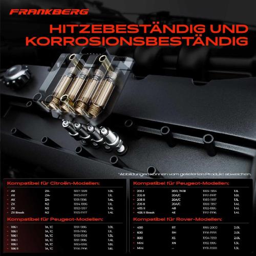 Frankberg 1x Zündmodul Zündspule für Citroën AX ZX Break Peugeot 106 I II 205 Cabriolet 306 Schrägheck Bild Frankberg 1x Zündmodul Zündspule für Citroën AX ZX Break Peugeot 106 I II 205 Cabriolet 306 Schrägheck