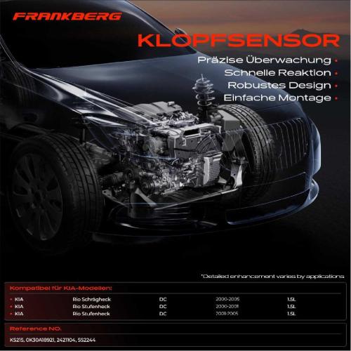 1x Klopfsensor Klopfgeber für KIA Rio Schrägheck Stufenheck DC 2000-2005 1.5L Bild 1x Klopfsensor Klopfgeber für KIA Rio Schrägheck Stufenheck DC 2000-2005 1.5L