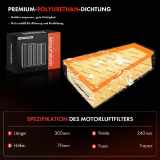 1x Luftfilter Filtereinsatz für Ford Galaxy Mondeo IV Van S-Max Van WA6 Volvo S80 124 V70