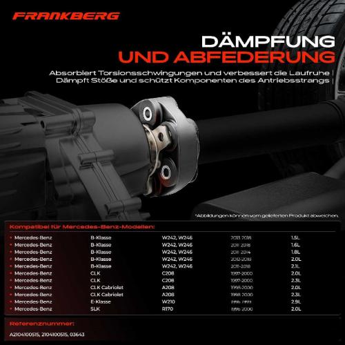 1x Gelenkscheibe Hardyscheibe Kardanwelle für Mercedes-Benz W176 W242 W246 C117 X117 C208 Bild 1x Gelenkscheibe Hardyscheibe Kardanwelle für Mercedes-Benz W176 W242 W246 C117 X117 C208
