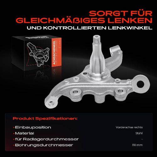 1x Achsschenkel Radaufhängung Vorderachse Rechts für Mercedes-Benz E-Klasse W212 S212 E350 E500 Bild 1x Achsschenkel Radaufhängung Vorderachse Rechts für Mercedes-Benz E-Klasse W212 S212 E350 E500