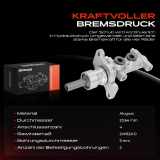 1x Hauptbremszylinder Bremszylinder für Nissan Primastar Opel Vivaro Renault Trafic