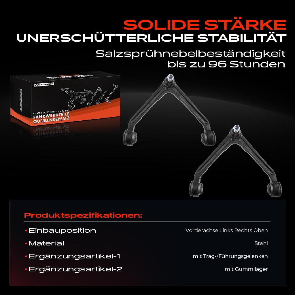 2x Querlenker Vorne für BMW F10 F10 F10 F18 F07 F11 F06 F12 F13 F01 F02 F03 F04 I12 Rolls-Royce