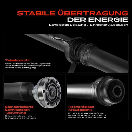 Frankberg 1x Kardanwelle Gelenkwelle Hinterachse für Audi A6 Allroad Avant A7 Sportback 2.0L 2.8L 3.0L 4.0L 2010-2018 Bild Frankberg 1x Kardanwelle Gelenkwelle Hinterachse für Audi A6 Allroad Avant A7 Sportback 2.0L 2.8L 3.0L 4.0L 2010-2018