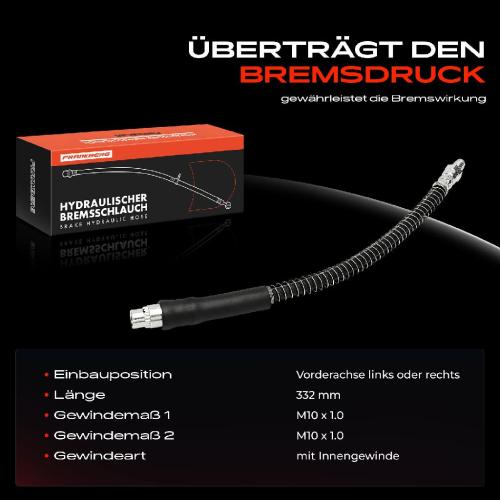 2x Bremsschlauch Bremsschläuche Vorderachse Links oder Rechts für Peugeot 206 CC SW 2D 2A Bild 2x Bremsschlauch Bremsschläuche Vorderachse Links oder Rechts für Peugeot 206 CC SW 2D 2A