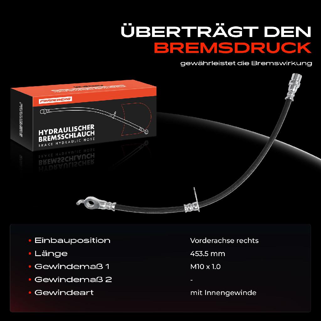 1x Bremsschlauch Bremsschläuche Vorderachse Rechts für Toyota Land Cruiser 200 J2 Lexus