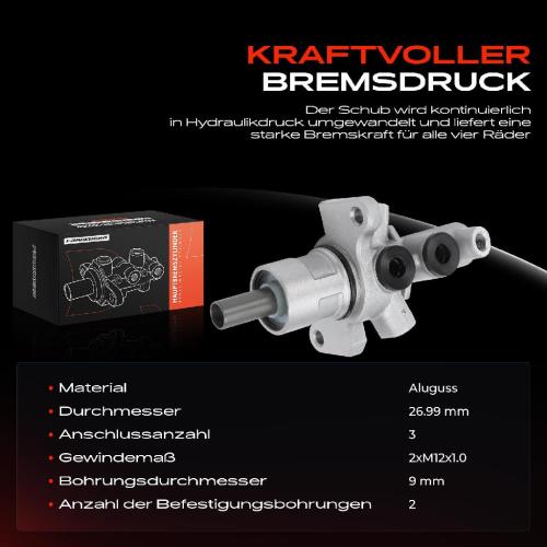 1x Hauptbremszylinder Bremszylinder für BMW Z8 E52 Land Rover Range Rover III LM Bild 1x Hauptbremszylinder Bremszylinder für BMW Z8 E52 Land Rover Range Rover III LM