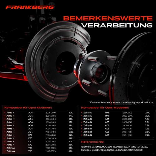 Frankberg 2x Ankerblech Bremsscheibe Vorderachse Beidseitig für Opel Astra H A04 L70 Zafira A T98 2.2L Bild Frankberg 2x Ankerblech Bremsscheibe Vorderachse Beidseitig für Opel Astra H A04 L70 Zafira A T98 2.2L