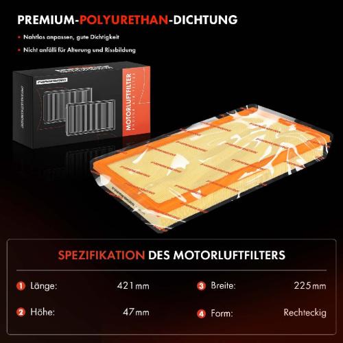 2x Luftfilter Filtereinsatz für Mercedes-Benz Sprinter 3,5-T 3-T 4-T B907 B910 Bild 2x Luftfilter Filtereinsatz für Mercedes-Benz Sprinter 3,5-T 3-T 4-T B907 B910