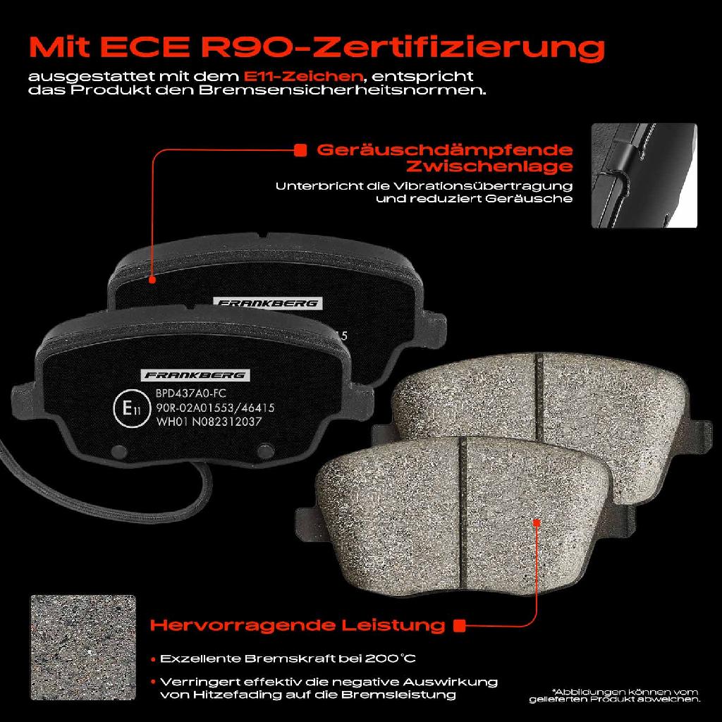 4x Bremsbeläge Vorderachse für VW Polo Van Kasten/Kombi Seat Cordoba Ibiza III 1995-2015