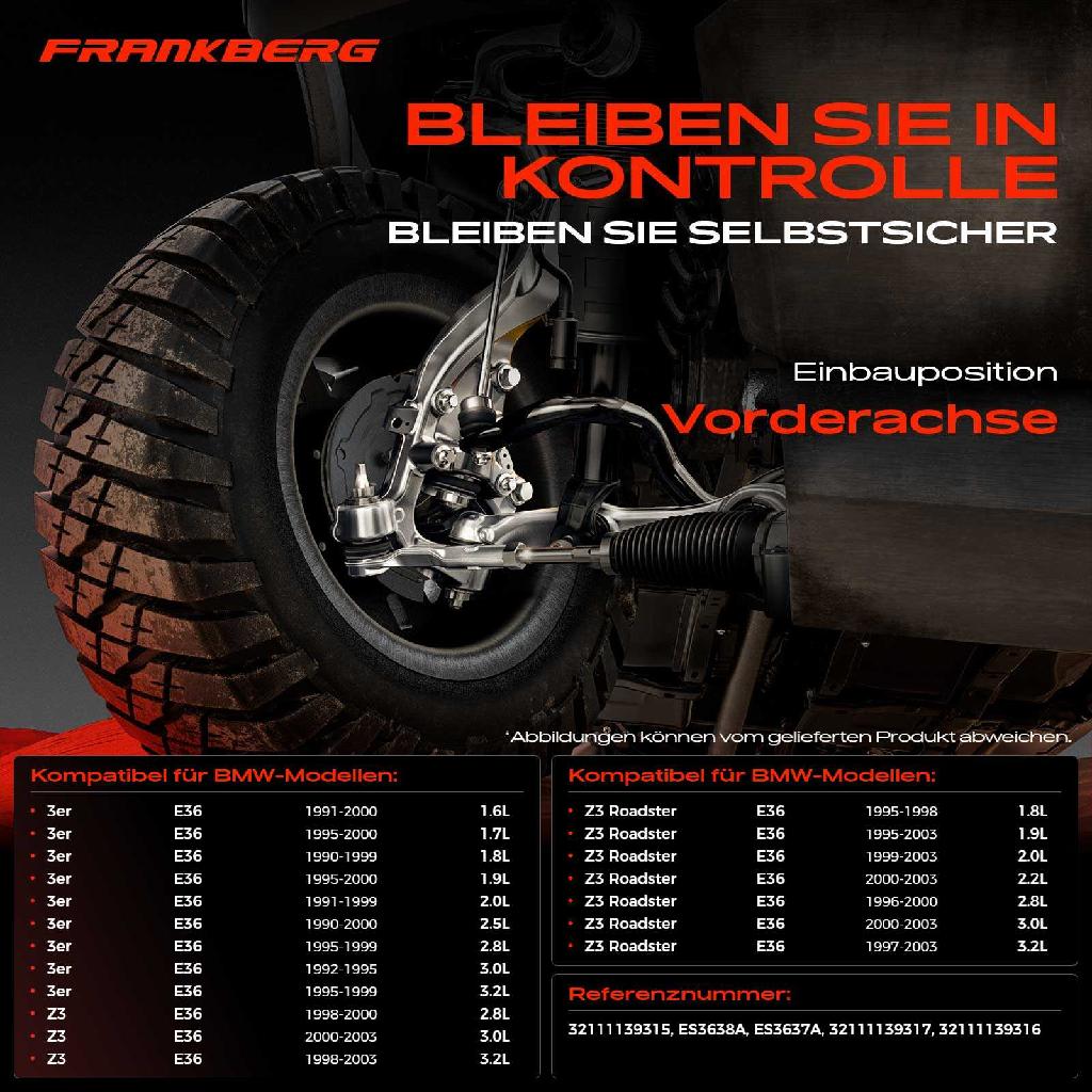 1x Querlenker Satz Vorderachse für BMW 3er E36 3er Cabriolet 3er Compact 3er Coupe 3er Touring Z3 Coupe