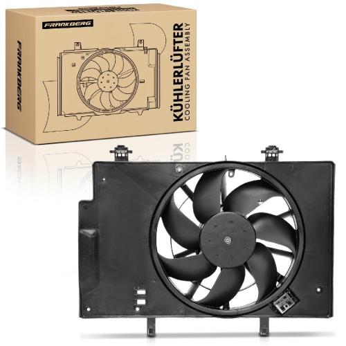 Frankberg 1x Motorkühller Einfachlüfter mit Kühlerlüfterrahmen Ford B-Max Fiesta 6 Ecosport 1.0L Bild Frankberg 1x Motorkühller Einfachlüfter mit Kühlerlüfterrahmen Ford B-Max Fiesta 6 Ecosport 1.0L