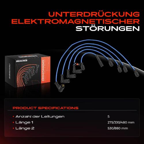 5x Zündleitungssatz Zündkabel für Fiat 124 128 131 132 Regata Ritmo X 1/9 128 Bild 5x Zündleitungssatz Zündkabel für Fiat 124 128 131 132 Regata Ritmo X 1/9 128