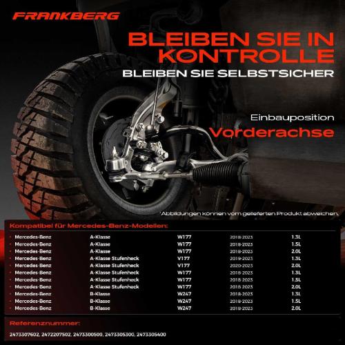 1x Querlenker Vorderachse für Mercedes A-Klasse W177 B-Klasse W247 1.3L 1.5L 2.0L 2018-2021 Bild 1x Querlenker Vorderachse für Mercedes A-Klasse W177 B-Klasse W247 1.3L 1.5L 2.0L 2018-2021