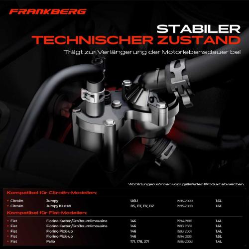 Frankberg 1x Thermostat Kühlmittel für Fiat Punto 176 Palio Siena Tempra Lancia Citroën Bild Frankberg 1x Thermostat Kühlmittel für Fiat Punto 176 Palio Siena Tempra Lancia Citroën