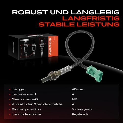 Frankberg 1x Lambdasonde Regelsonde Vor Katalysator für Citroën C2 C3 I II Nemo Fiat Peugeot 206 207 Bild Frankberg 1x Lambdasonde Regelsonde Vor Katalysator für Citroën C2 C3 I II Nemo Fiat Peugeot 206 207