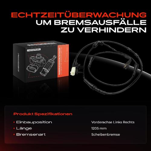 1x Warnkontakt Bremsbelagverschleiß Vorderachse für Land Rover Range Rover Evoque Discovery Bild 1x Warnkontakt Bremsbelagverschleiß Vorderachse für Land Rover Range Rover Evoque Discovery