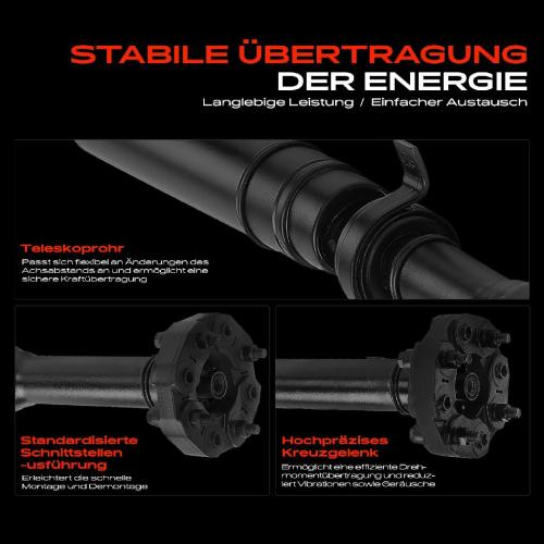 1x Kardanwelle Gelenkwelle Hinterachse für Mercedes-Benz Vito Mixto (Double Cabin) W447 W639 W447 Bild 1x Kardanwelle Gelenkwelle Hinterachse für Mercedes-Benz Vito Mixto (Double Cabin) W447 W639 W447