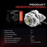 1x Lichtmaschine Generator für Mazda 323 VI Bj 626 V GF GW MX-5 II NB Premacy