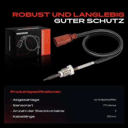 Frankberg 1x Abgastemperatursensor für VW Golf VIII Variant Audi A3 8Y Seat Leon Bild Frankberg 1x Abgastemperatursensor für VW Golf VIII Variant Audi A3 8Y Seat Leon