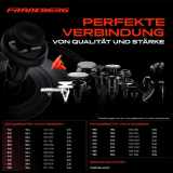 10x Befestigungsclips Kühlergrill für Volvo 760 Kombi 704 765 740 Kombi 745